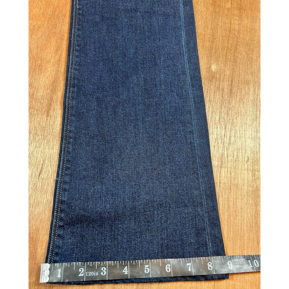 Madewell Women's Jeans Straight Bootlegger Dark Wash Denim Size 26X 32 Blue Low - Picture 15 of 15